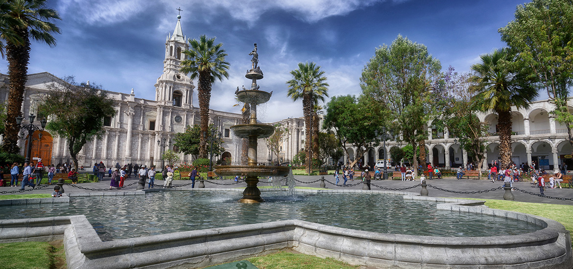 O centro histórico de Arequipa